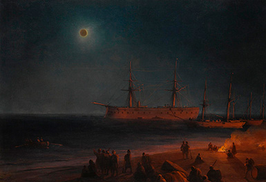 Солнечное затмение в Феодосии :: Айвазовский Иван Константинович, 1876 год