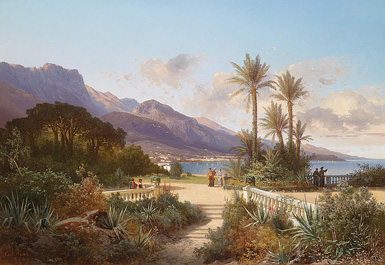 Южный пейзаж :: Карл Хаш, 1880 год