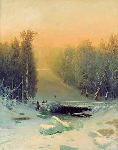 Зимний пейзаж :: Мещерский Арсений Иванович, 1884 год
