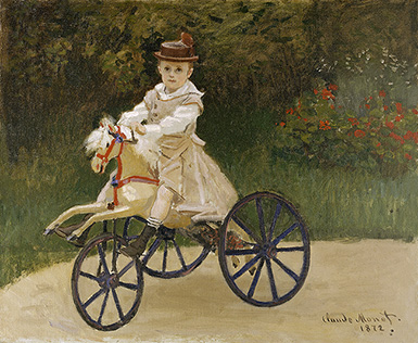 Жан Моне на лошадке :: Оскар Клод Моне, 1872 год