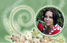 iralebedeva.ru :: зелёный коллаж с цветами