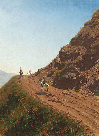 Кочевая дорога в горах Алатау :: Верещагин Василий Васильевич, 1870 год