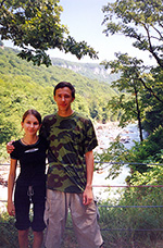 Станислав и Елена Лебедевы (в походе на водопады Руфабго)