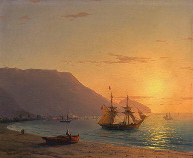 Закат солнца в Крыму :: Айвазовский Иван Константинович, 1865 год