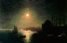 Лунная ночь в Константинополе :: Айвазовский Иван Константинович, 1884 год
