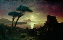 Неаполитанский залив в лунную ночь :: Айвазовский Иван Константинович, 1842 год