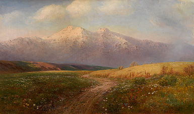 Горный пейзаж :: Башинджагян Геворк Захарович, 1911 год