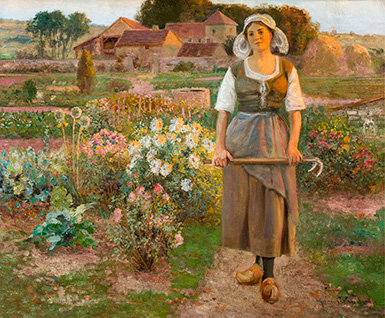 Девушка в саду :: Жан Бодуэн