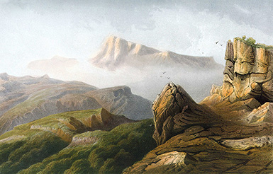 Гора Чатыр-Даг :: Карло Боссоли, 1856 год