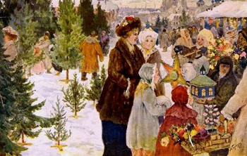 Рождественский базар :: Бучкури Александр Алексеевич, 1906 год