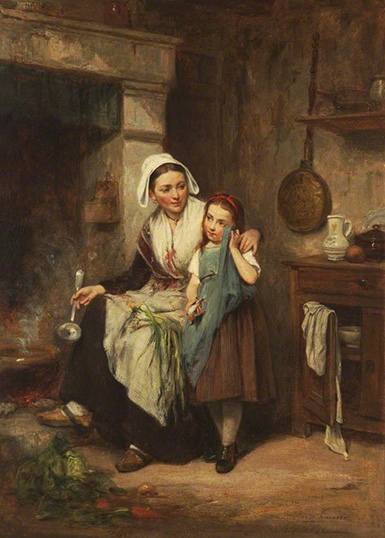 Мать и дочь на кухне :: Леон Эмиль Кайле