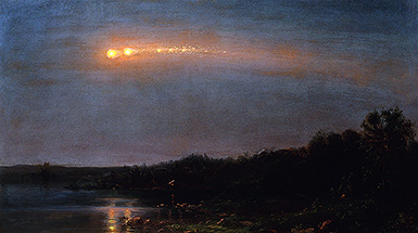 Падение метеорита, 1860 год :: Фредерик Эдвин Чёрч