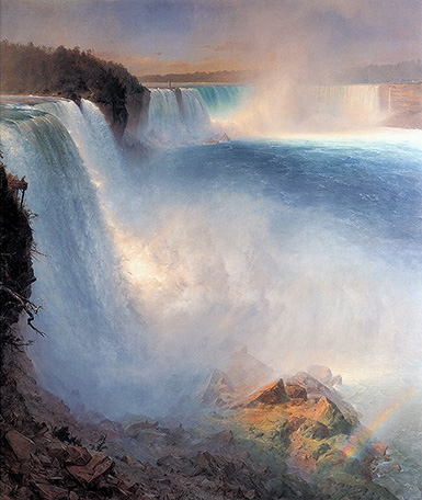 Ниагарский водопад с американской стороны :: Фредерик Эдвин Чёрч, 1867 год