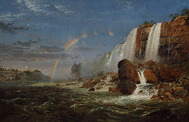 У подножия Ниагарского водопада – Козий остров :: Джаспер Фрэнсис Кропси, 1857 год