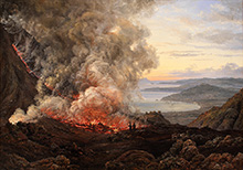 Извержение Везувия :: Юхан Кристиан Клаусен Даль, 1821 год