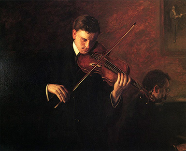 Скрипач :: Томас Каупертуэйт Икинс, 1904 год