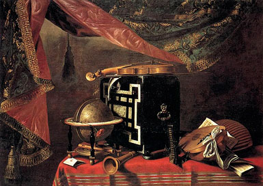 Натюрморт с музыкальными инструментами :: Эваристо Баскенис, 1667-77 гг.