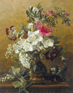 Цветочный натюрморт (A Flower Still Life) :: Герардина Якоба Бакгейзен (1826–1895)