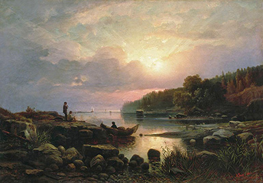 Финляндский пейзаж :: Гине Александр Васильевич, 1861 год