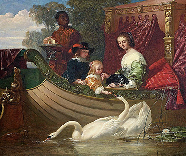 Королева Генриетта Мария и её дети :: Фредерик Гудолл, 1852 год