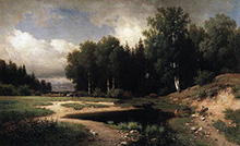 Вид из окрестностей села Поречье :: Каменев Лев Львович, 1869 год
