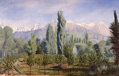 Вид на горы из парка культуры :: Кастеев Абильхан, 1937 год