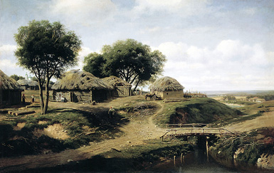 Село в Орловской губернии :: Клодт Михаил Константинович, 1864 год