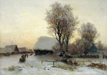 Зимний вечер :: Кондратенко Гавриил Павлович, 1880-е