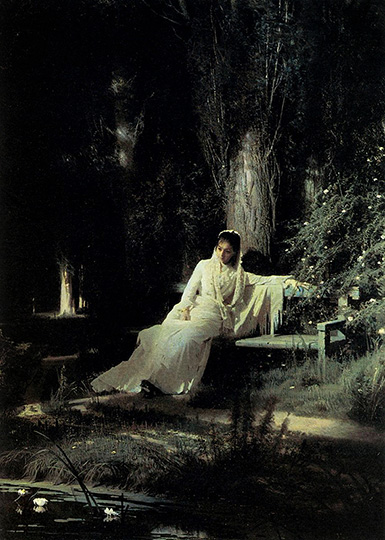 Лунная ночь :: Крамской Иван Николаевич, 1880 год