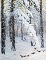 Лес зимой :: Крыжицкий Константин Яковлевич, 1906 год