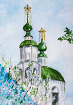 Купола Нижне-Троицкой церкви :: Гречухина Елизавета, 14 лет | KurskOnline 2012 г.
