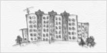 Курские многоэтажки – северо-западный микрорайон Курска (кисточки для Adobe Photoshop: «Город Курск»)