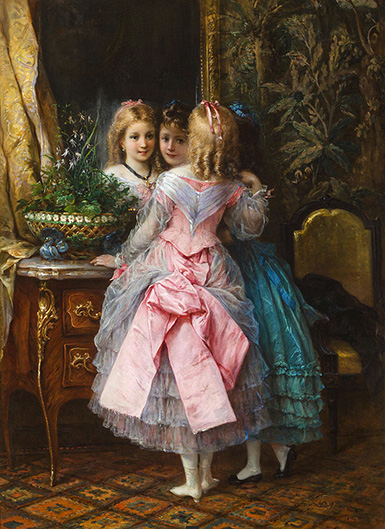 В своих модных платьях :: Эжен Жозеф Лежен, 1876 год