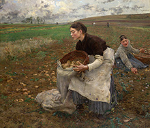 Октябрь. Сбор картофеля :: Жюль Бастьен-Лепаж, 1878 год