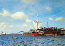 Свежий ветер, Волга :: Левитан Исаак Ильич, 1895 год (Какое небо голубое…)