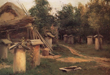 Пчельник :: Левитан Исаак Ильич, 1885 год