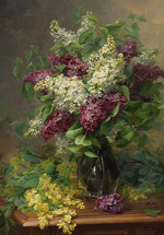 Цветы в вазе (сирень и жёлтая акация) :: Лео Луп (Leo Louppe)