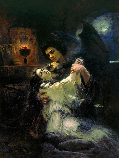 Тамара и демон :: Маковский Константин Егорович, 1889 год