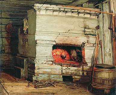 Крестьянская изба :: Максимов Василий Максимович, 1869 год