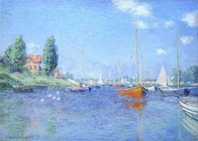 Красные лодки, Аржантёй :: Клод Моне, 1875 год (Какое небо голубое…)