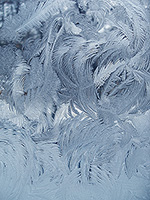Декорирование зимнего окна (о морозных узорах и царапинах на стекле) :: январь 2006 года, г. Курск