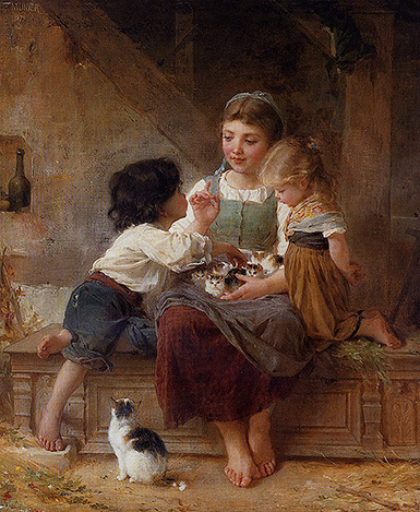 Счастливая семья :: Эмиль Мунье, 1879 год