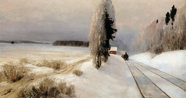 Железная дорога близ станции Тарусская :: Поленов Василий Дмитриевич, 1903 год