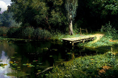 Заросший пруд :: Поленов Василий Дмитриевич, 1879 год