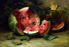 Треснувший арбуз (Cracked Watermelon) :: Чарльз Этан Портер (Charles Ethan Porter), 1890 год (дикий арбуз, розовый щербет…)