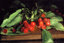Черешня (Cherries) :: Чарльз Этан Портер (Charles Ethan Porter), 1885 год (пылающий красный, киноварь…)