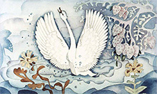 Прекрасный лебедь (иллюстрация к сказке Андерсена) :: Портнягина Герта Алексеевна