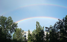Двойная радуга :: Курск, 17 июня 2014 года
