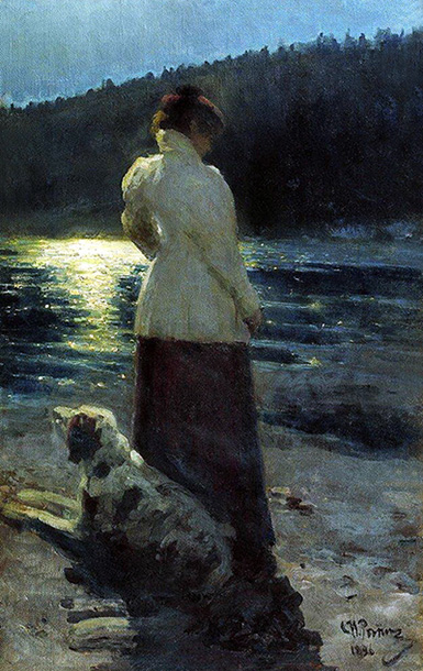 Лунная ночь :: Репин Илья Ефимович, 1896 год