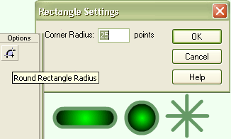 Модификатор Round Rectangle Radius